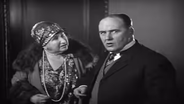 Josephine Crowell and Dell Henderson in "Wrong Again". (1929)