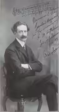 Ludwig Gutmann Oscar Straus 1907 Widmung für Bernhard Herzmansky, Musikverlag Doblinger