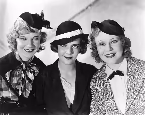 Promotional photograph for the film 42nd Street starring Una Merkel, Ruby Keeler and Ginger Rogers (1936)