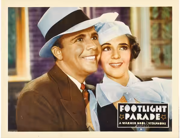 Lobby card for the 1933 film Footlight Parade.