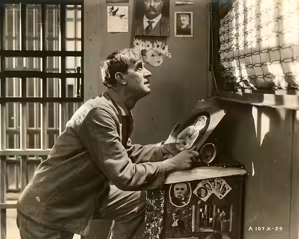 Film actor Frederick Burton in the American drama film Heliotrope (1920) Subjects: actors, motion pictures
