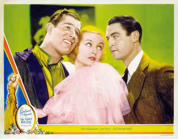 Lobby card for the 1934 film The Gay Bride.