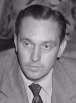 Fredric March during Un-American Activities Committee hearings in Los Angeles, Calif., 1940