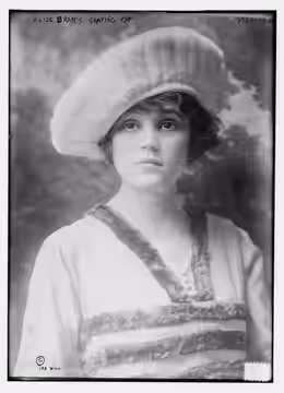 Title: Alice Brady's Skating Cap Abstract/medium: 1 negative : glass ; 5 x 7 in. or smaller. (1910)