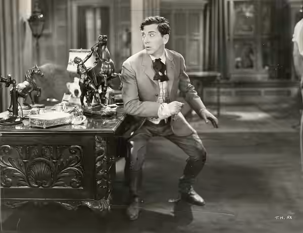 Actor Edward Everett Horton in the film "The Hottentot." Subjects (LCTGM): actors, motion pictures (1929)