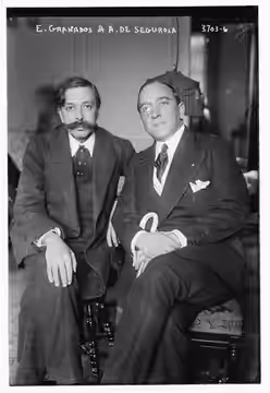 Title: E. Granados and A. De Segurola Abstract/medium: 1 negative : glass ; 5 x 7 in. or smaller. (1923)
