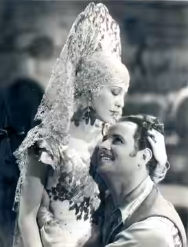 Photo of Natalie Moorhead and Victor Varconi from the 1930 film Captain Thunder.