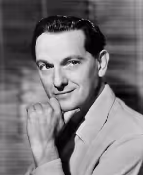 Photo of Joseph Schildkraut from a 1953 appearance on the television anthology series, Schiltz Playhouse of Stars.