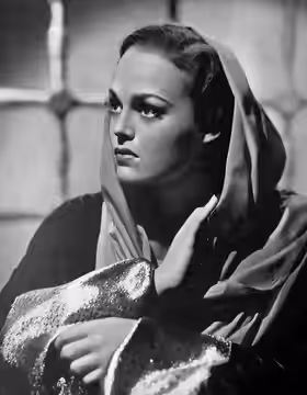 Canadian-born American actress Katherine DeMille on the cover of Cinegraf magazine (September 1936).