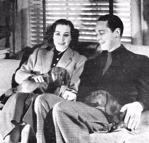 Joan Crawford e Franchot Tone al tempo del loro matrimonio - immagine pubblicata in Italia nel 1936 (2017)