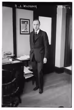 Bain News Service,, publisher. R.J. Wildhack [between ca. 1915 and ca. 1920] 1 negative : glass ; 5 x 7 in. or smaller. Notes: Title from unverified data provid