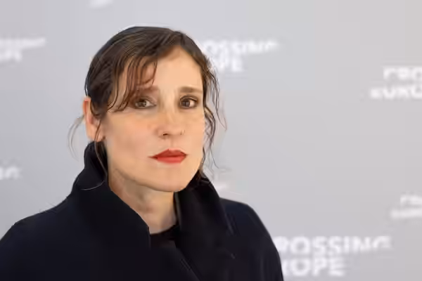 Greek actress Angeliki Papoulia at the Crossing Europe film festival in Linz 2023