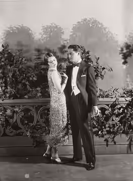 James Rennie and Florence Eldridge in stage production of Owen Davis' dramatization of The Great Gatsby, 1926.