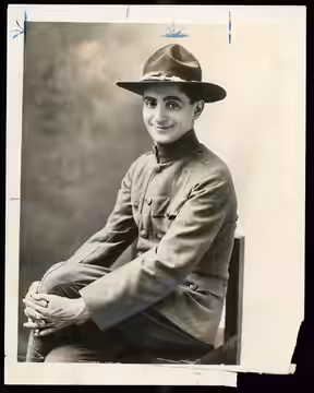 Title: Irving Berlin, now a sergeant in the United States Army, who has written the military revue "Yip, Yip, Yaphank" at the Century Theatre, beginning Monday, (1918)