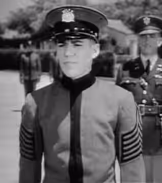 Actor Billy Halop in On Dress Parade trailer screenshot. (1939)