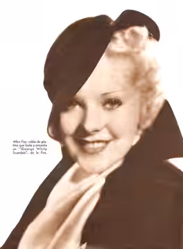 Publicity photo of Alice Faye for Argentinean Magazine. (Printed in USA) (1934)