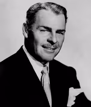 Photo of Brian Donlevy from an appearance on the television program Star Stage. (1955)