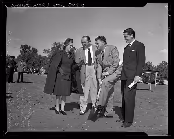 Believed to have been published by the LA Times in 1941. DESCRIPTION Handwriting on back of negative states "Mary Pickford, Edward Arnold, Jean Hersholt, Willia
