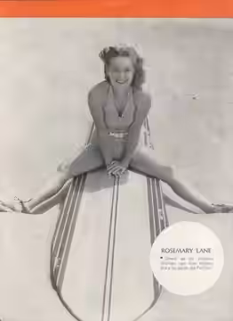 Publicity photo of Rosemary Lane for Argentinean Magazine (Printed in USA). (1940)