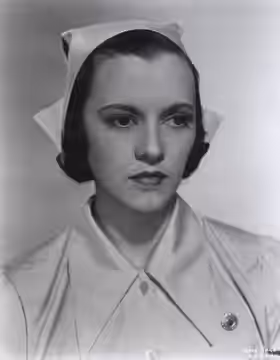 Gale Page in The Amazing Dr. Clitterhouse - publicity still (cropped : seee source) (1938)