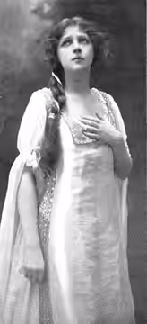 Photograph of actress Marie Lohr, posed as Ophelia in Hamlet Caption reads as follows:This young actress, whose Lady Teazle was loudly praised by the London cri (1910)