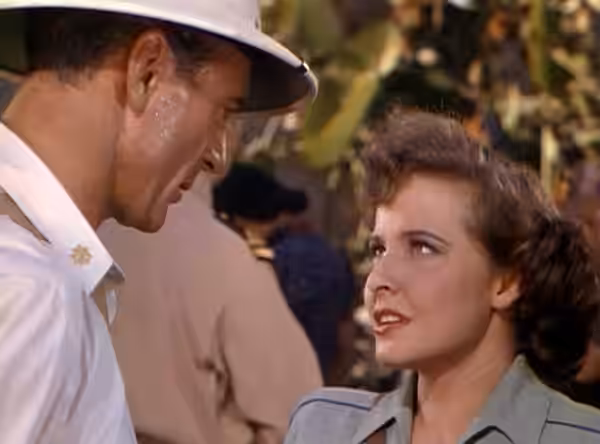 Gary Cooper & Laraine Day in The Story of Dr. Wassell - trailer (cropped screenshot) (1944)