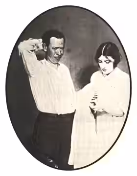Frank Craven and Roberta Arnold in The First Year, a play written by Craven (1921)