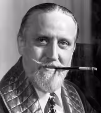 Publicity photo of actor Monty Wooley from a stage presentation of his most famous role in The Man Who Came to Dinner.