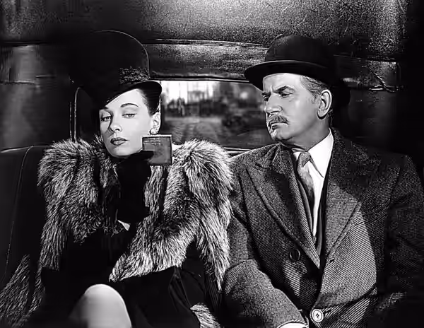Patricia Morison &amp; Frederick Worlock in Dressed to Kill (1946)