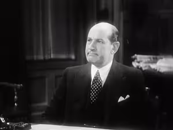 Low resolution screenshot of Morgan Wallace in the American public domain film Hell's House (1932).