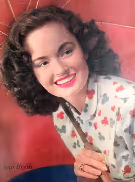 Photo of Ann Blyth fromthe cover of a 1948 New York Sunday News magazine.