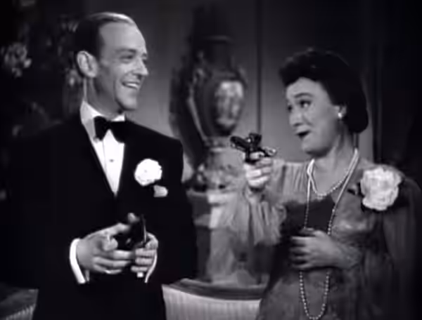 Fred Astaire &amp; Barbara Brown in You Were Never Lovelier - trailer (cropped screenshot) (1942)