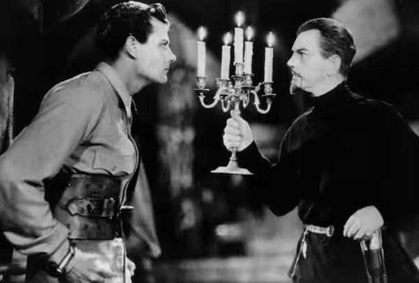 Joel McCrea &amp; Leslie Banks in The Most Dangerous Game (1932)