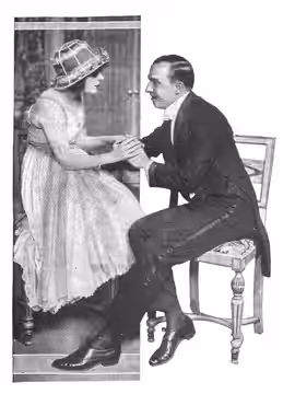 Marion Sunshine and Frank Otto in the musical comedy "Going Up" (1918)