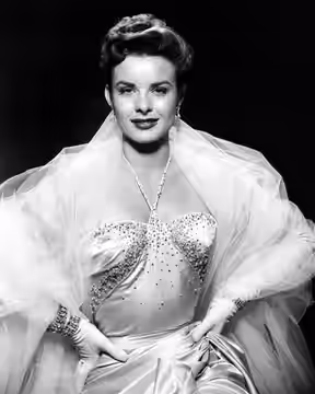 A promotional shot of Jean Peters