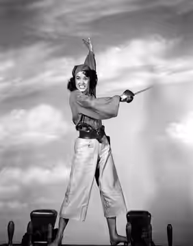 Jean Peters in Anne of the Indies (1951), a film directed by Jacques Tourneur.