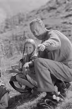 A Heidi című 1968-as amerikai-német film forgatása Svájcban