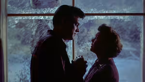 Rock Hudson &amp; Jane Wyman in All That Heaven Allows - trailer (cropped screenshot) (1955)