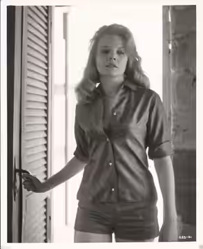 Carroll Baker photographed by Norman Hargood on the set of Station Six-Sahara (1963)