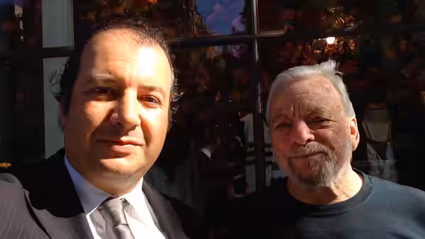 Danya Polykov and Stephen Sondheim, 04.2014, NYC
