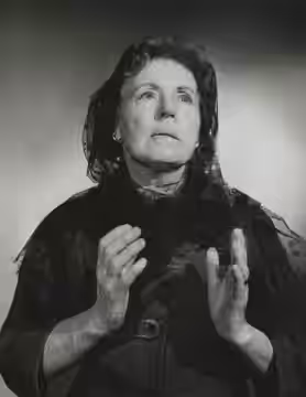 Photo of actress Lilia Skala. The photo is from the the 1963–1965 television series Kraft Suspense Theatre episode Their Own Executioners. (1964)