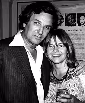 Candid photo of Danny Aiello and Estelle Parsons. (1977)