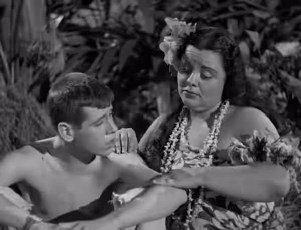 Sammy Petrillo and Muriel Landers in w:Bela Lugosi Meets a Brooklyn Gorilla - cropped screenshot.