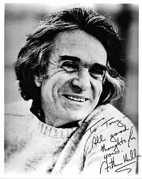 Portrait publicity-type photo of Arthur Hiller, inscribed and signed with autograph.
