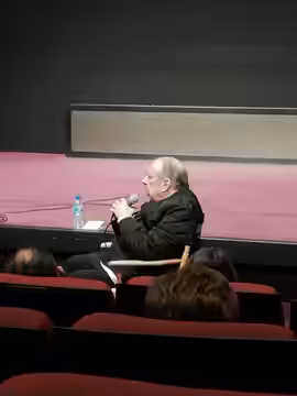 Philippe Sarde en entretien, à la Cinémathèque française, en 2022.
