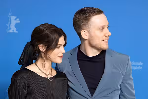 Callie Hernandez and Joe Cole (actor) presenting One of these Days at the Berlinale 2020