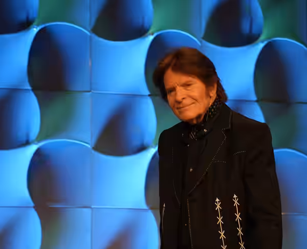 John Fogerty, musician, panel at SXSW 2025 in Austin, Texas. Keynote: John Fogerty and Tom Morello.