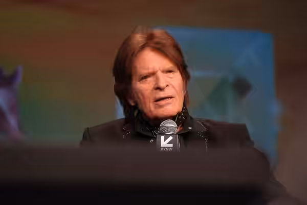 John Fogerty, musician, panel at SXSW 2025 in Austin, Texas. Keynote: John Fogerty and Tom Morello.