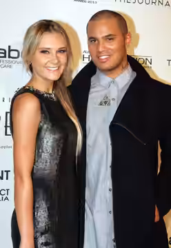 Brittany Cairns & Stan Walker, 15. April 2013 Australian Hair Fashion Awards; Dolton House, Sydney, Australia - 15th April 2013 Hosted by Laura Dundovic and