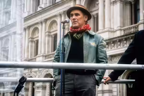 Photos taken at the Stop the War protest at Whitehall in London. (2015)